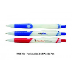 3003 Rio - Push Action Ball Plastic Pen, Promotional Gifts, Promotional Gift, Singapore